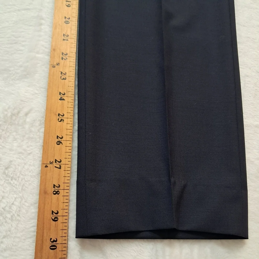 Theory Mayer New Tailor 2 Virgin Wool Dress Pants Men's 36 Navy Blue Work Career - Picture 10 of 13